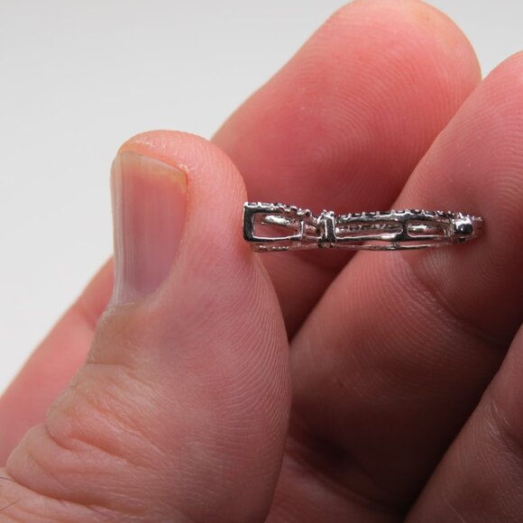 $950 10k Gold Cat Black & White Diamond Pendent - Picture 3 of 3